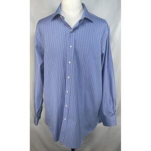 Polo Ralph Lauren Classic Button Up Blue Mens 2XL-18/34-35